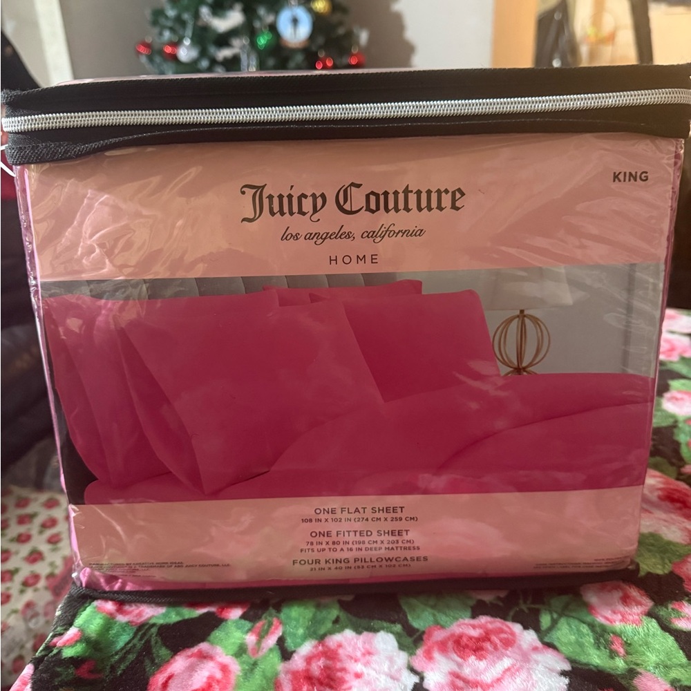 Juicy Couture Pink Sheet Set